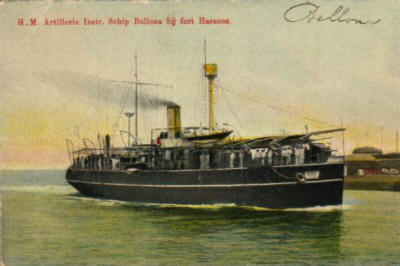 Bellona off Fort Harsens.